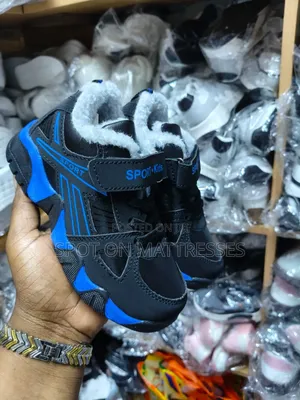 Kids' Fur Sneakers Boys. Sizes 28_40. Delivery Services Available.