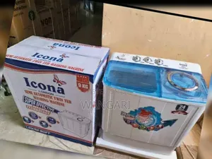 Icona 9kgs Semi Automatic Twin Tab Washing Machine