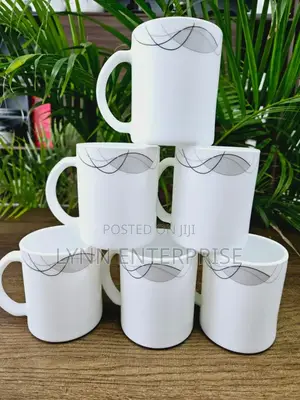 *Set of 6 Ceramic Cups 