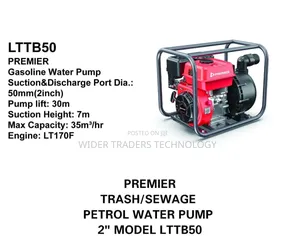 Premier Lttb50 Petrol Water Pump