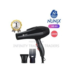 Nunix Hair Red Blow Dryer With Beauty Accessories Hd-03