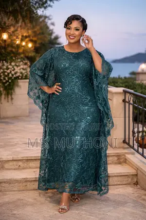 Quality Heavy Lace Free Size 2 Piece Gowns