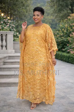 Quality Heavy Lace Free Size 2 Piece Gowns