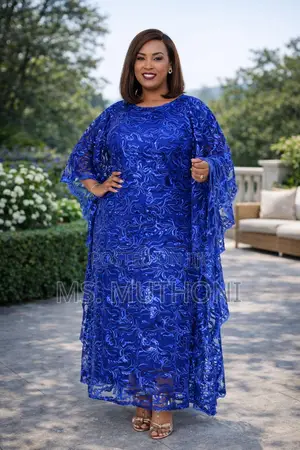 Modest Original Lace Ladies Heavy Kaftan With a Scarf