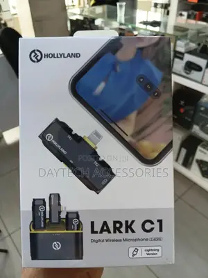 The Hollyland Lark C1 Duo Wireless Microphone System for iPhones.