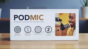Rode - Podmic Dynamic Podcasting Microphone - Black
