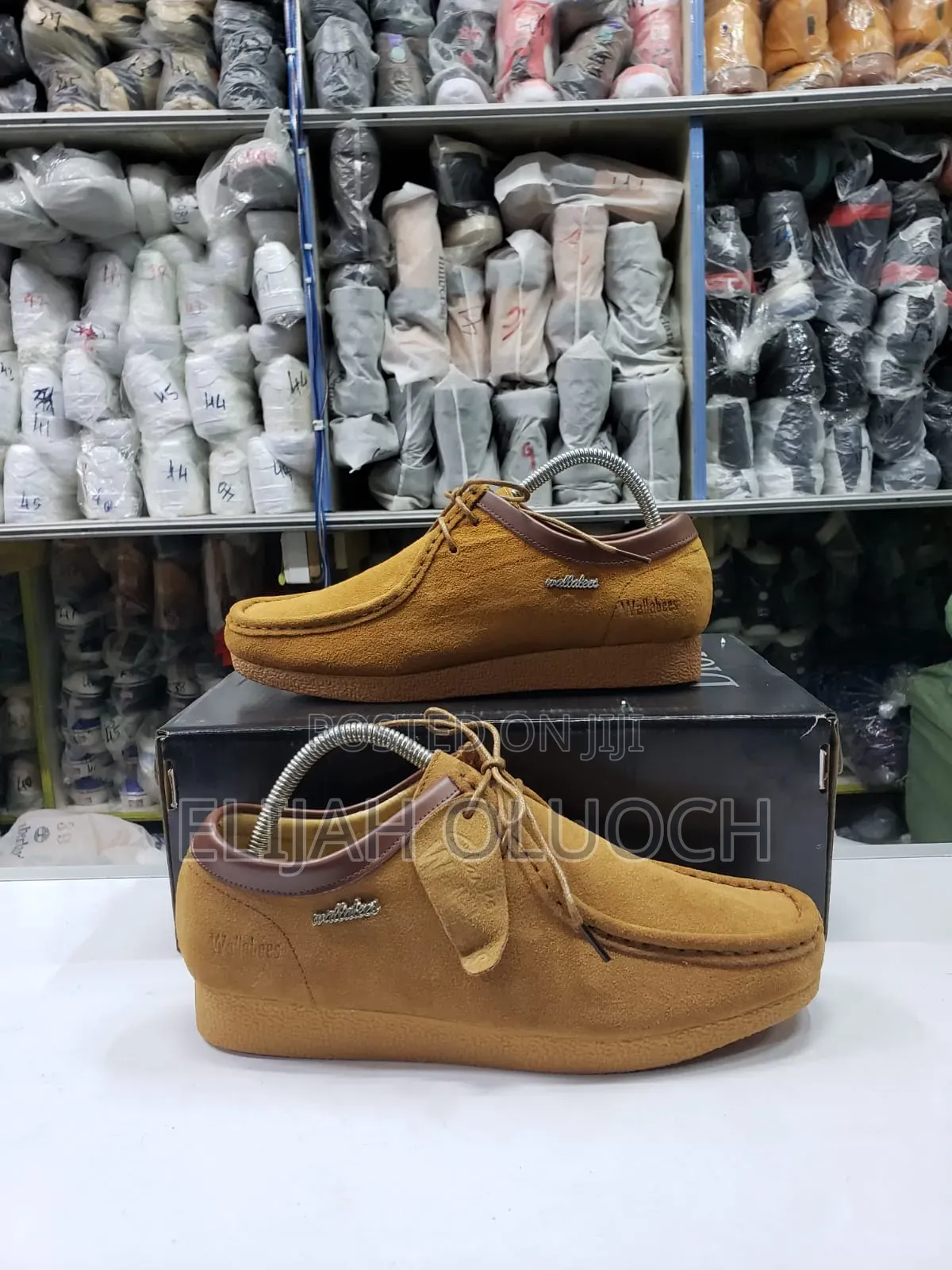 Brown Clarks Wallabees
