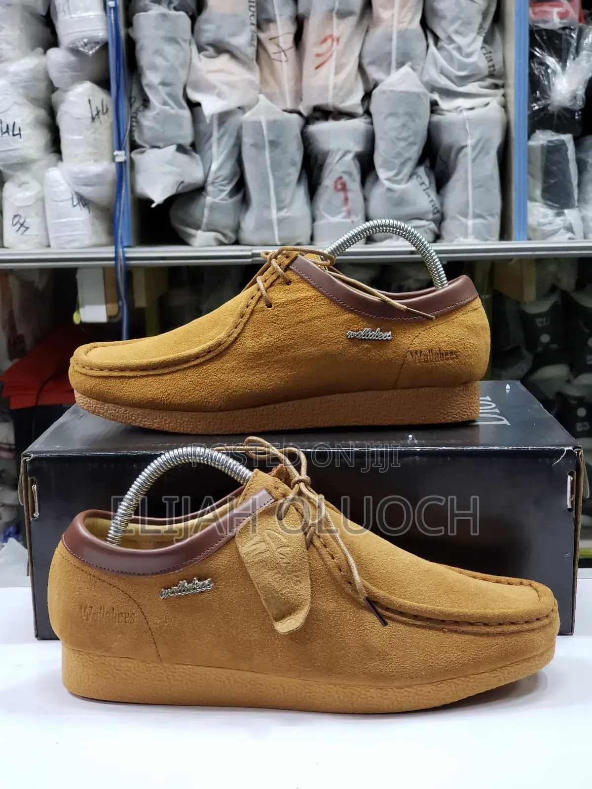 Brown Clarks Wallabees