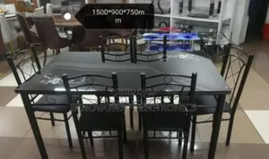 Top Glass 6 Sitter Dinning Table