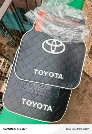 5pc All Weather Car Toyota Branded Flexible Carpet Mats