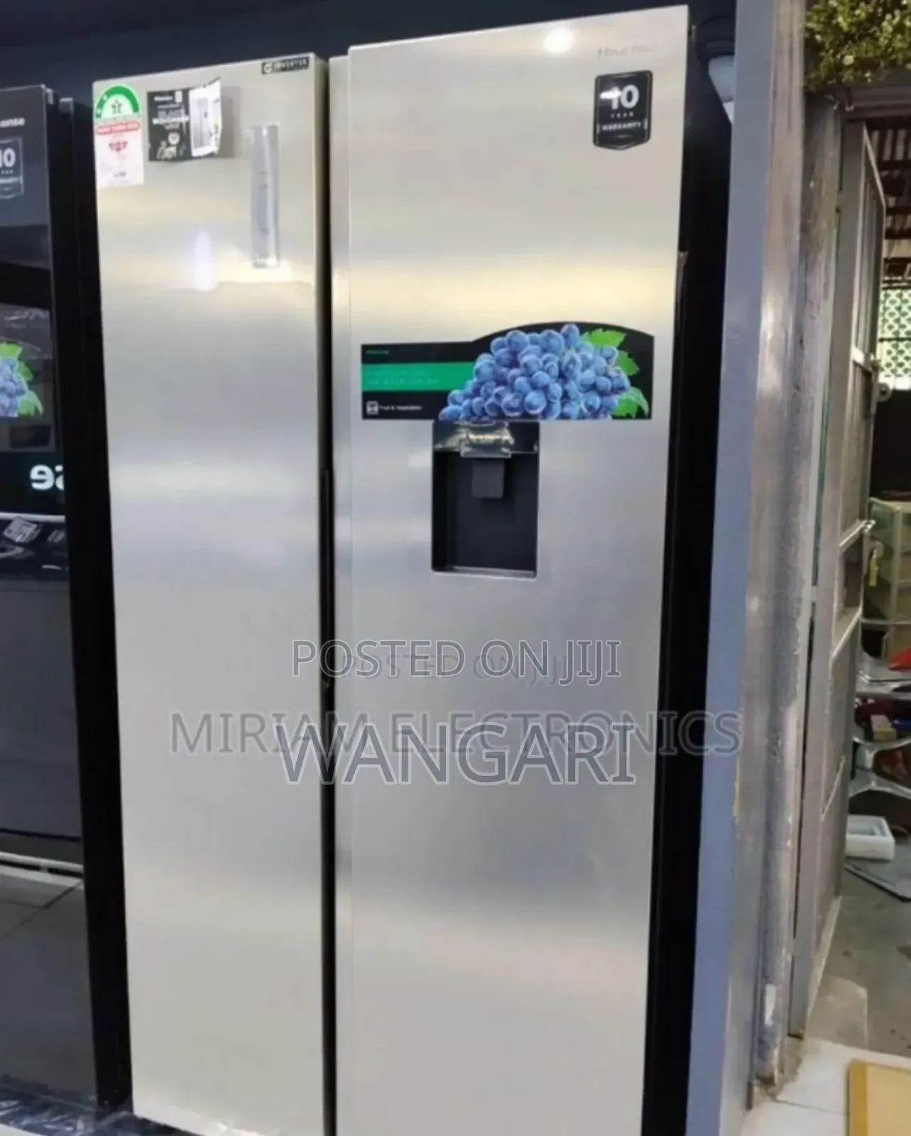 With. Dispenser Hisense 508l Side*Side Refrigerator