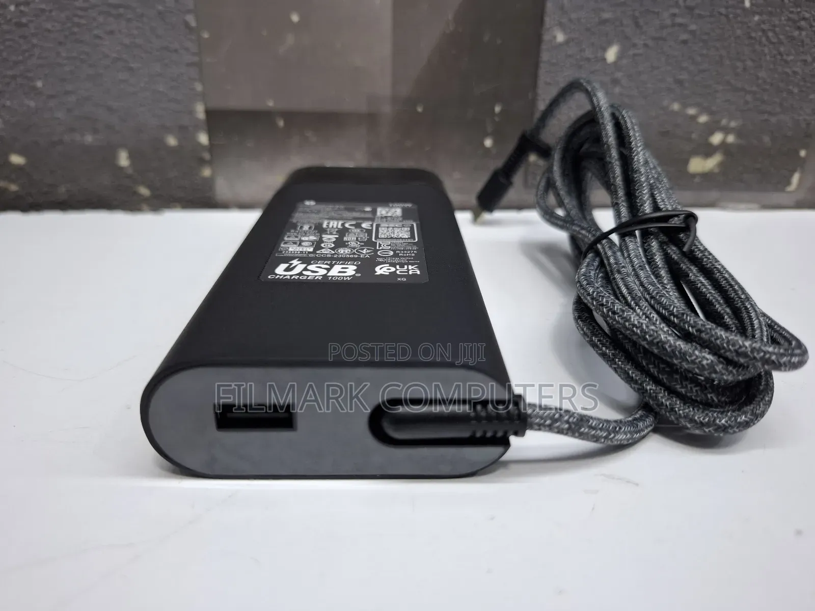 Hp Original 100w Usb-c Charger For Laptop Fast Charging Compact Design