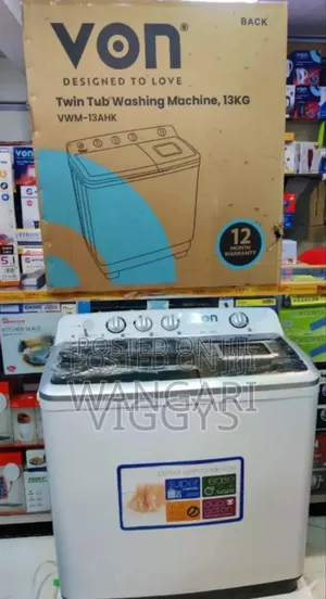Pay on Delivery Von 13kgs Washing Machine