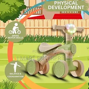 Kids Balance Bike Music Led Lights