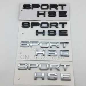 Sport Hse Range Rover Boot Emblem in Chrome and Black