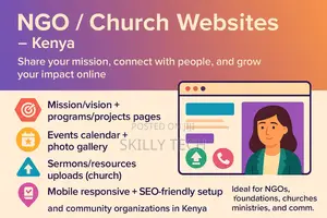 Websites for Ngo / Church in Kenya