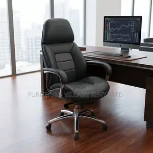 Office Chair; High Back Leather Executive Office Chair