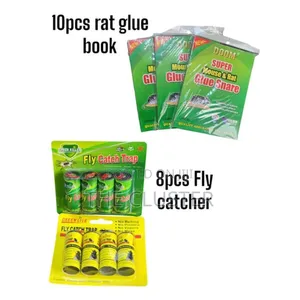 10pcs Rat Glue+8pcs Fly Catcher