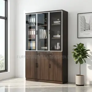 Office Cabinet; Modern 3-door Wooden File Cabinet