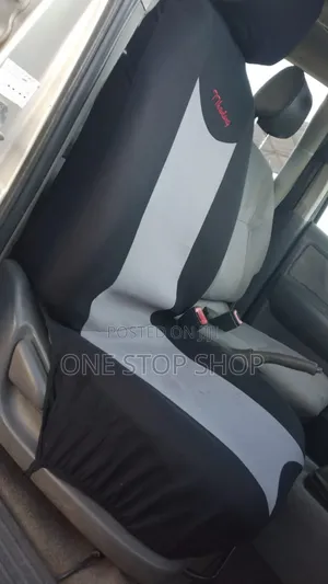 Car Fitted With Polyester Seat Cushion Covers Grey Black