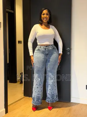 New Quality Embroidered Floral Jeans