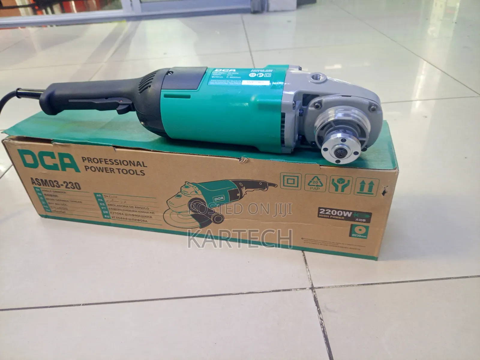 Dca 9" Asm03-230 2200w Professional Corded Angle Grinder