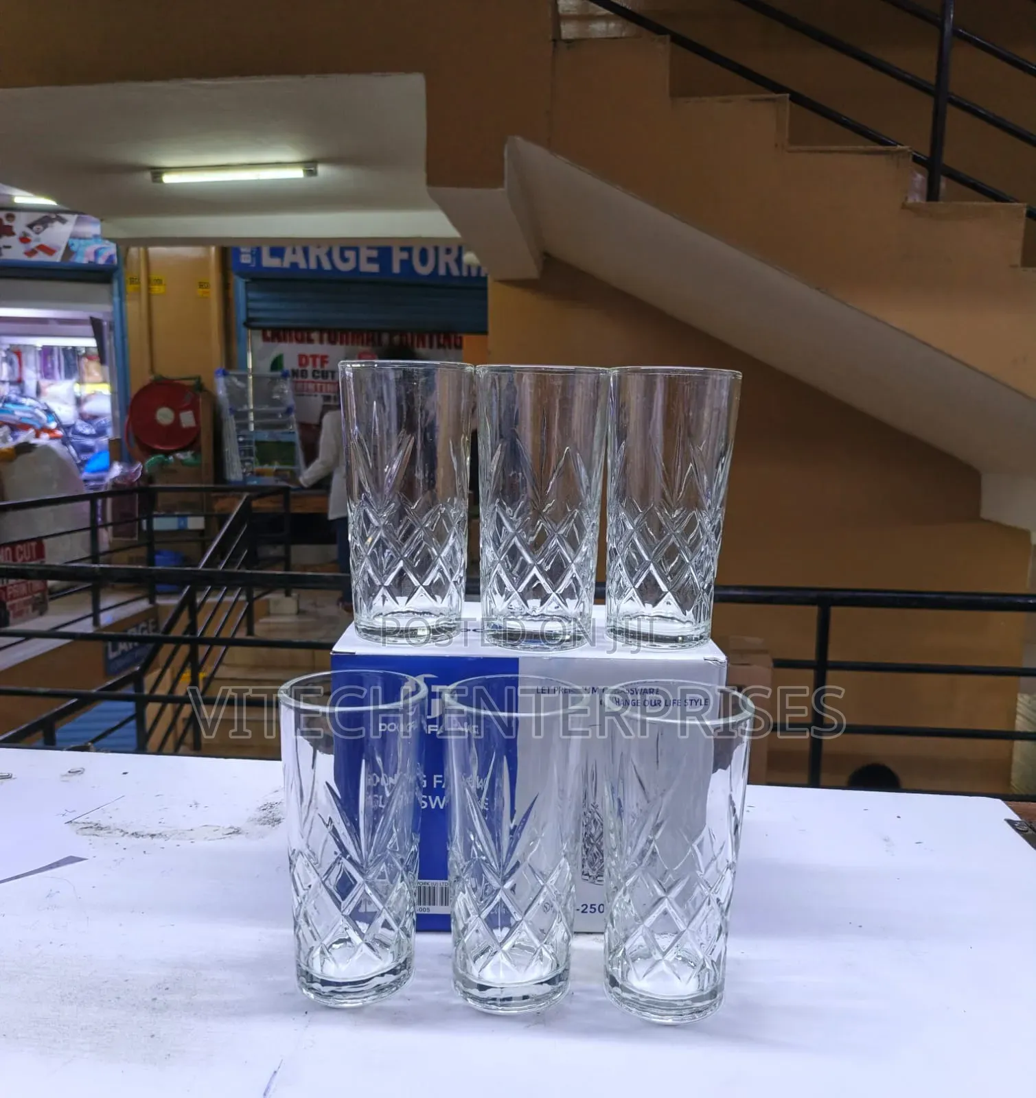 Diamond Highball Glass