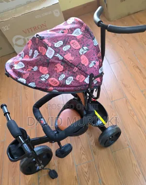 Outdoor Tricycle With Protective Canopy