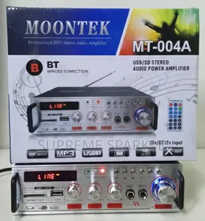 Moontek Usb/Sd Stereo Audio Power Amplifier. Support Ac 220v 12v