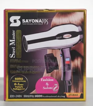 Sayona Professional Hair Blow Dryer, Sy-9302, 220-240v