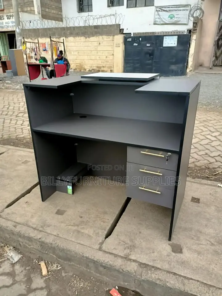 Grey Reception Desk