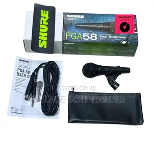 Shure Pga58-Dynamic Vocal Mic – Natural Clarity for Singing.