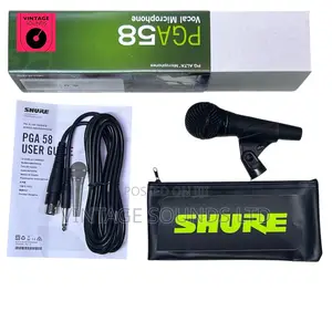 Shure Pga58 Dynamic Mic for Karaoke Stage Performance.