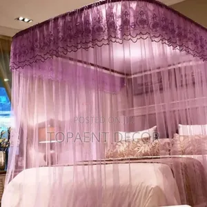 Purple ,Adults Bed 2 Stand Easy Fixing Mosquito Nets