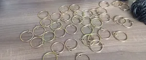 Curtain Pole Accessories Gold Drapery Curtain Rings