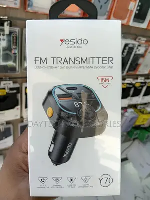 Yesido Y70 Car Bluetooth Fm Transmitter(Black)