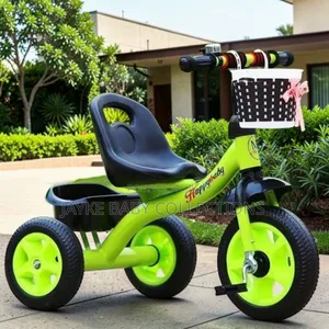 18m–4y Kids? Safe Strong Steel Frame Tricycle