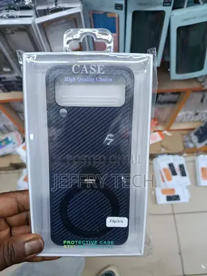 Carbon Fiber Texture Case With a Ringsamsung Galaxy Z Flip 3 or Flip 4
