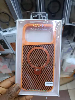 Hone 17 Pro Max Case in the Textured Cover With a Magnetic Ring Stand