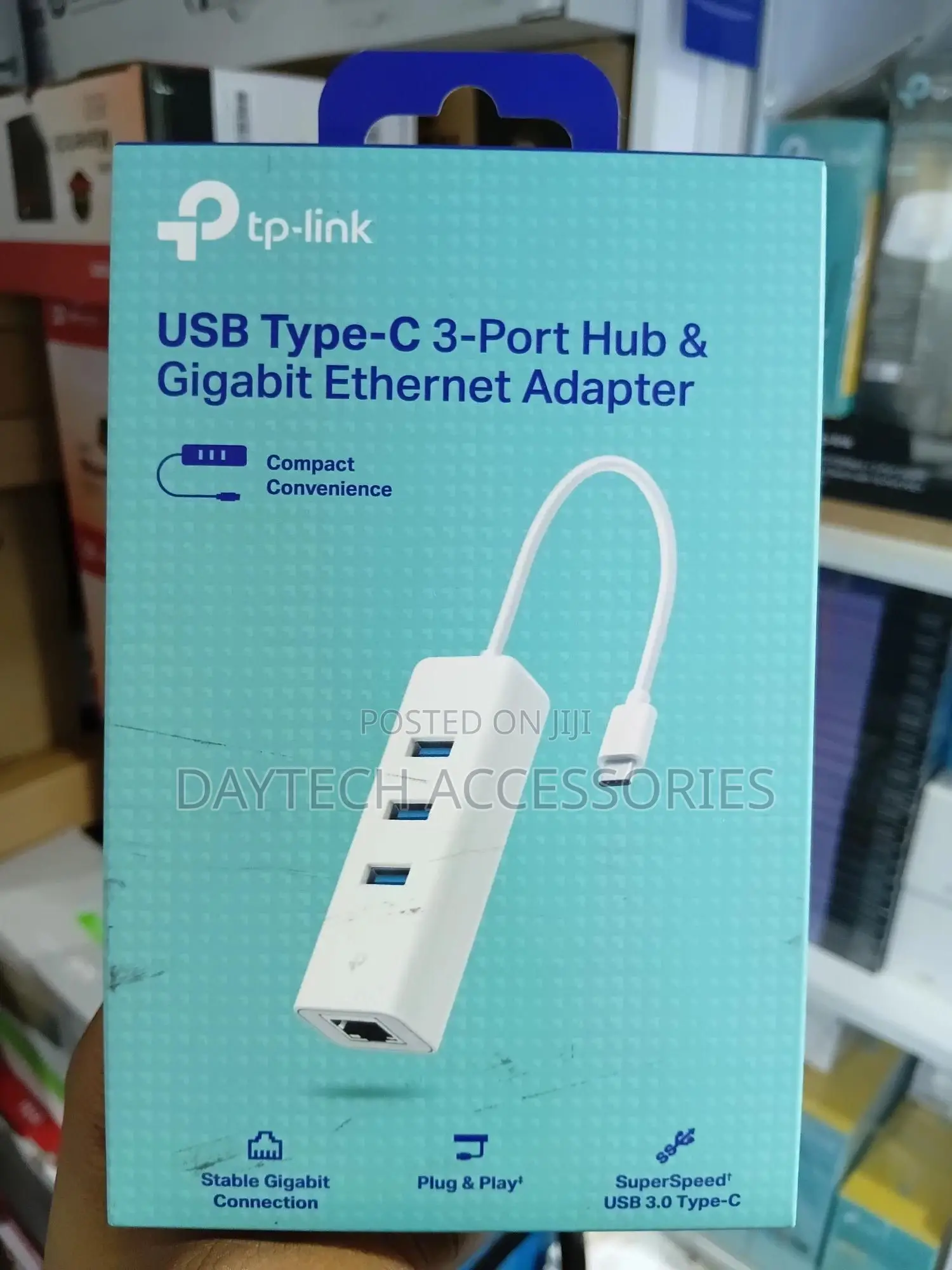 Tp-Link Usb 3.0 Type-C 3-Port Hub Gigabit Ethernet Network Adapter