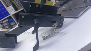 Original Union Black Scroll Handle Door Lock