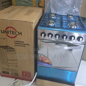 Unitech Silver 50×55 Full Gas Freestanding Cooker With Auto‐Ignition