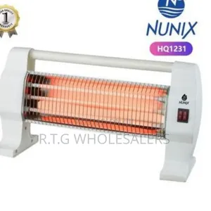 Nunix Portable Electric Quartz Heater With 3 Heat Settings