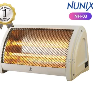 Nunix Portable Quartz Electric Heater With Adjustable Heat