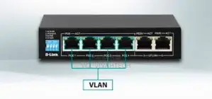 D-Link 6-Port Gigabit Poe Switch 4lr , 2 Uplink