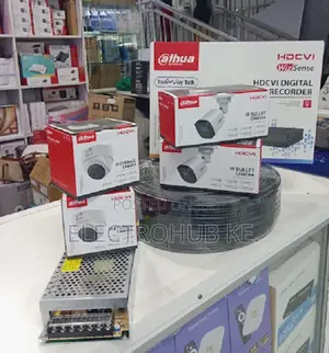 Security Cameras Dahua 4 Channel Complete Kit.