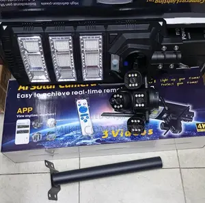 V380 4g Solar Triple Lens Camera With Flood Light Ai