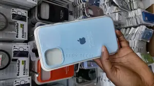 Flossy Silicone Case for iPhone 14 Plus With Microfiber Lining