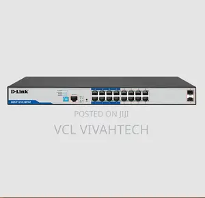 D-Link 16-Port Gigabit Long Range 250m Poe+ Smart Switch