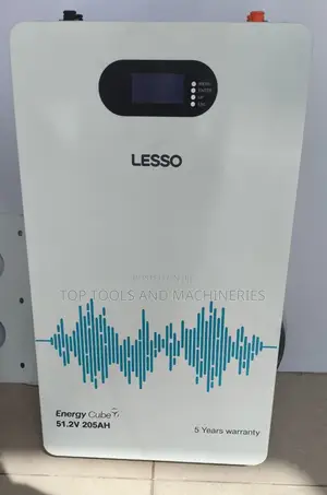 5kwh 51.2v 205ah Lesso Wall Mounted Lithium Battery 6000 Cycles